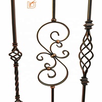LD Metal Modern Populer Warna Tembaga Gosok Minyak Hollow Sq. Spindel Besi 12,7 mm untuk Dekorasi Interior (Seri ORC)