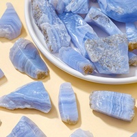 Piedras curativas de cristal en bruto al por mayor, piedras en bruto de ágata de encaje azul Natural de alta calidad para decoración del hogar