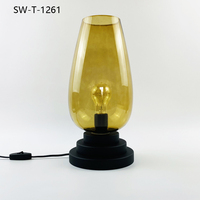 Lampe de table en verre moderne décorative de luxe pour chambre à coucher, salon, chevet, Home Living E27