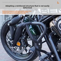 Barres de protection pour moto, pare-chocs avant, pour conduite d'aventure, enduro, tourisme, en acier durable antirouille