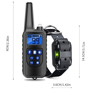 Smettila di abbaiare prodotti per animali domestici collare da addestramento Anti-abbaiare cane addestratore 800m telecomando Stop collare addestramento cane imbonitore - Product Image 2