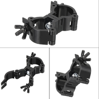 Coupleur à double pince robuste pour éclairage de scène avec écrou à oreilles pour tube de 48 mm à 51 mm, capacité 500 kg, fourniture pour équipement d'événements