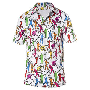 Polo de golf personalizado gratis, logotipo impreso, secado rápido, sublimación de poliéster, Polo corto de golf para hombre - Product Image 3