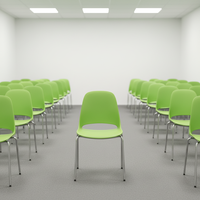Nouvelle arrivée, chaise de bureau en maille au design moderne, chaise de réunion en plastique confortable, salle de conférence, visiteurs, empilable, cadre en fer fixe