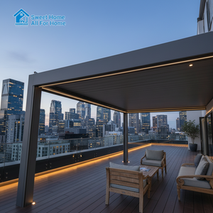 Pérgola <span class=keywords><strong>de</strong></span> Calidad Sweet Home, Gazebo, Pabellón, Venta <span class=keywords><strong>de</strong></span> Fábrica, Productos Nuevos, Pérgola Motorizada con Techo <span class=keywords><strong>de</strong></span> Láminas - Product Image 6