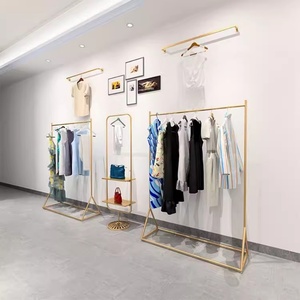 Hot <strong>Sale</strong> <strong>Clothing</strong> Shop Equipment Wall Hanging Clothes Rack <strong>Clothing</strong> <strong>Rail</strong> <strong>for</strong> a Shop - Product Image 1