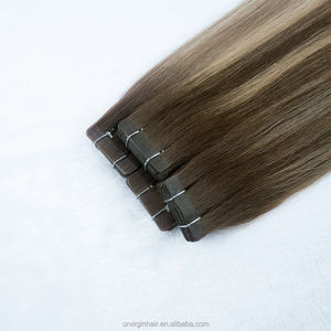 Extensions de cheveux à ruban Yuanzhen en gros, extensions de cheveux à ruban double trame Remy, 100% cheveux humains - Product Image 2