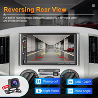 7 pouces système Linux 2 Din lecteur multimédia de voiture universel Youtube musique MP5 sans fil Carplay Android Auto autoradio GPS