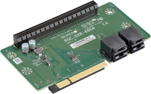 RSC-D2R-68G4 2U RHS DCO ตัวขยาย PCIe แบบเรซิส1x PCIe 4.0 x16 1x x8แบบพาสซีฟ HF ตามข้อกำหนด RoHS สำหรับเซิร์ฟเวอร์ Supermicro - Product Image 3