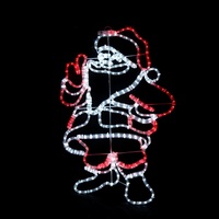 Lumière de corde à led 2D Lumière de motif de Père Noël Lumière de motif de Noël