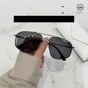 Gafas de sol retro de metal de alta gama para mujer, gafas de sol para conducir para hombre con protección UV, blanqueamiento natural, protección solar y - Product Image 1