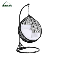 Fauteuil suspendu en forme d'œuf, chaise suspendue de luxe pour balcon, jardin, hamac, mobilier d'extérieur, balançoire en rotin pour patio