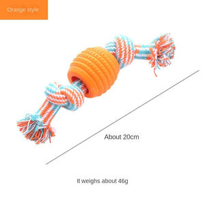 Gran oferta, juguete para mascotas en 5 colores, tratamiento duradero, cuerda de goma suave, juguetes para masticar, limpieza de dientes, juguete interactivo para <span class=keywords><strong>perros</strong></span> - Product Image 5