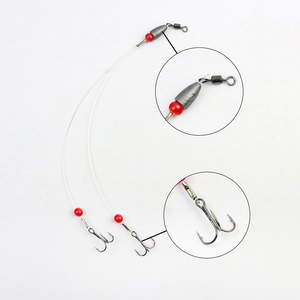 Nuovo Tipo di Testa Girevole per Esche da Pesca, Gruppo Leader 4 #   Amo con Testa Piombata in Metallo per Esche da Pesca in Acqua Salata - Product Image 3