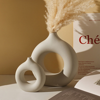 TONFO-Vase en céramique haut de gamme de style wabi-sabi pour décoration de la maison, artisanat créatif