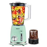 HALEY Draagbare 2-in-1 Blender en Notenmolen voor op het aanrecht met stille motor, 2 snelheden, hoge vermogen fruitmixer voor thuiskeuken