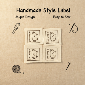 Garment Accessories Private Wholesale Custom Brand <b>Name</b> Logo Damask Non-Woven Washable Stitch Tags for Clothing - Product Image 5