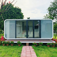 JJM 1 Maison conteneur modulaire préfabriquée à 2 étages, type capsule spatiale Apple Cabin, 20ft 40ft, design moderne, pour appartement et bureau