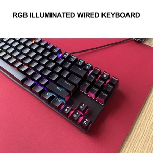 Tùy Chỉnh 26-Key Chống-Bóng Ma 87-Key Tkl Kích Thước Màu Đen USB Có Dây Bàn Phím Cơ Khí Với Đèn Nền - Product Image 6