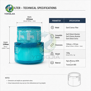 En Stock, Entrega Rápida, Filtro HEPA Post-Motor Ecológico Compatible con <span class=keywords><strong>Aspiradoras</strong></span> Inalámbricas <span class=keywords><strong>Dyson</strong></span> Serie Gen5 Detect, 220-240V, para el Hogar - Product Image 4