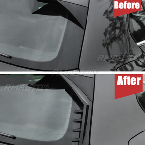 2 Spoilers latéraux de vitre arrière pour VW Golf 8 MK8 2020 2021 2022 Noir Brillant Aileron Arrière Canard Splitter Styling Automobile - Product Image 5