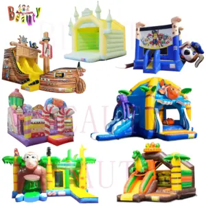 Popular Comercial Inflável Bouncy Castle Indoor Kids Mini Jumping Castle Outdoor Adulto Bounce House Jogo Com Slide