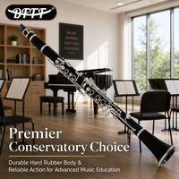High Quality Silver Bb Clarinet B-Flat Woodwind Musical Instrument Wholesale Custom Logo for Student Beginner & Band