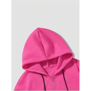 Sweat-shirt à capuche zippé pour homme, style Y2K, avec imprimé graphique, manches longues, décontracté, avec poches, respirant, en tissu French Terry polyester - Product Image 3