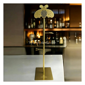 Support de bouteille de <span class=keywords><strong>tequila</strong></span> <span class=keywords><strong>Patron</strong></span> en acier inoxydable éclairé, design moderne détachable, présentoir argent/or, accessoires de bar - Product Image 2