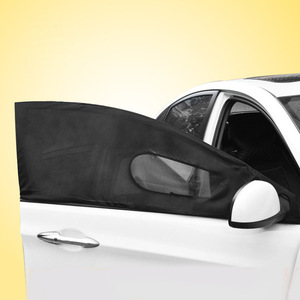 Car Mosquito Net Sunshade <b>Mesh</b> Side <b>Window</b> Cover Breathable Semi Transparent For Car Door Protection - Product Image 1