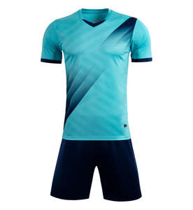 Uniforme de fútbol de poliéster 100% de alta calidad nuevos conjuntos de entrenamiento de equipo transpirable al por mayor para adultos - Product Image 3