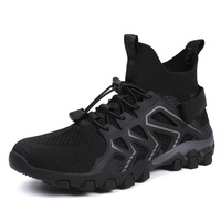 Chaussures montantes décontractées pour la course à pied et la randonnée pour hommes européens et américains Saison d'automne Conception en maille de grande taille Souhait transfrontalier