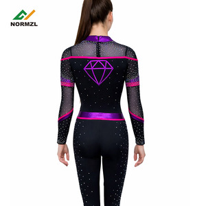 Uniformes de Animadoras de Manga Larga para Competencia, Ropa de Práctica de Animadoras, Uniformes de Animadoras Juveniles - Product Image 2
