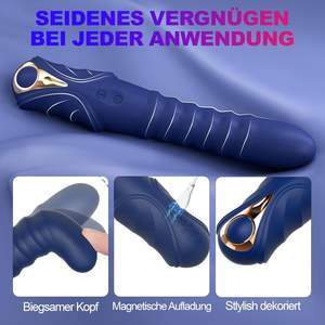 Vibrador Leiser Shock 2 en 1 para Mujer, Dildo con 10 Modos de Vibración y 3 Modos de Choque, Cabeza Flexible, Estimulación del Punto G y del Clítoris, Silicona Suave 100% - Product Image 6