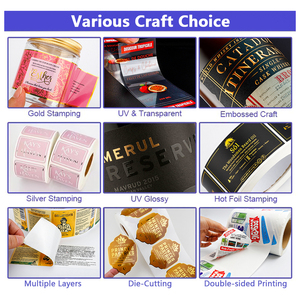 Etichette Adesive Personalizzate per Bottiglie di Olio per Capelli, Rotolo di <span class=keywords><strong>Adesivi</strong></span> Glitterati Dorati <span class=keywords><strong>con</strong></span> <span class=keywords><strong>Logo</strong></span>, Etichette di Lusso Personalizzate - Product Image 5