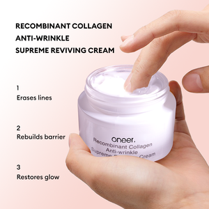 Crème Visage Hydratante Douce à l'Acide Hyaluronique et au Collagène Recombinant Anti-Rides Réparatrice Revitalisante pour Peaux Sèches, Sensibles et Matures - Product Image 5