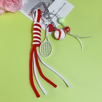 Cadeau d'entreprise DIY : Porte-clés pendentif sac de raquette de tennis, décoration pour clé de voiture