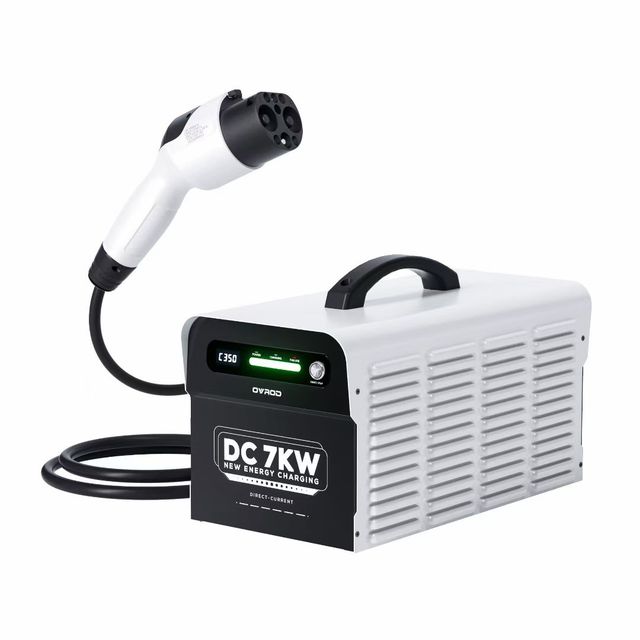 Home Electric Car Ev Charging Station Mobile Dc Fast Charger Ccs2 Gbt 7Kw Portable Dc Ev Charger for Chinese Car