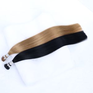 Extensions de cheveux humains à cuticules alignées, à pointe en I, lisses, avec capsules de kératine - Product Image 6