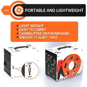 Compresseur d'air PCP pratique à double cylindre haute pression 4500psi/300bar 12V batterie de voiture arrêt automatique chasse pour réservoir d'essence - Product Image 4