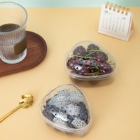 Boîte d'emballage pour dessert aux fraises, boîte jetable transparente en PET de qualité alimentaire pour gâteau