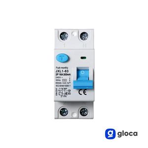 Interruptor Diferencial Gloca Jxl1 2P 16A 300mA 250V Montaje en Riel DIN Protección Eléctrica de Seguridad - Product Image 3