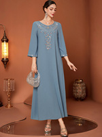 2025 dubaï saoudien robe de soirée longue Maxi arabe caftan pour femmes marocain Jalabiya Caftan vêtements islamiques Pakistan Ramadan Abaya