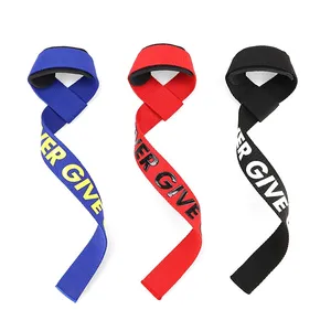 Custom Logo Adjustable Gymnastic Fitness Weight Lifting Gym Weightlifting Wrist Strap