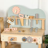 EDULAND OEM ODM Juguete de Banco de Trabajo de Madera Montessori, Juego de Imitación para Niños, Mesa de Herramientas de Ingeniería Educativa Temprana
