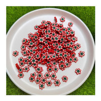 Thème d'hiver Flocon de neige Tranches d'argile en argile polymère Sprinkles Christmas DIY Crafts Slime Shaker Project Fillers