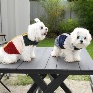Accogliente giacca invernale per cani in pile antivento per animali domestici per il freddo tessuto stampato in lino-cotone per <span class=keywords><strong>abbigliamento</strong></span> canino - Product Image 5