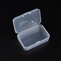 Boîte de rangement miniature transparente personnalisable avec logo, 7,5 cm de long, boîte de rangement rectangulaire transparente pour bijoux, composants électroniques, rivets