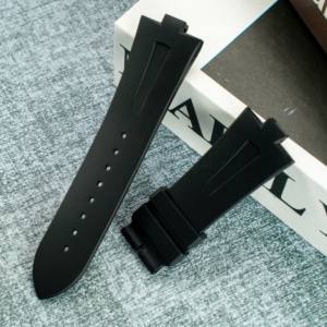 Correas de reloj para hombre de 8mm, correa de reloj de goma FKM para pulsera <span class=keywords><strong>Vacheron</strong></span> <span class=keywords><strong>Constantin</strong></span> P47040 47450 49150 - Product Image 4