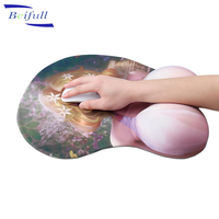 Vente en gros assez gros cul dessin animé 3d fille Sexy gros seins tapis de souris Anime